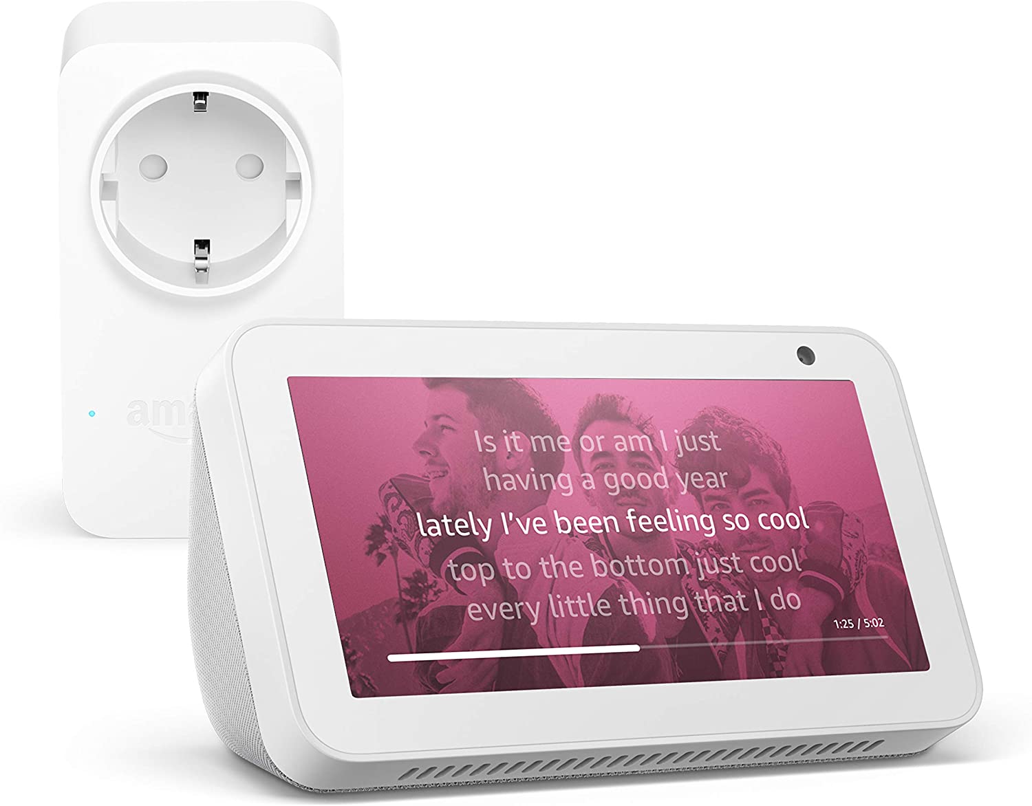Echo Show 5 + Smart Plug ufficiale Amazon