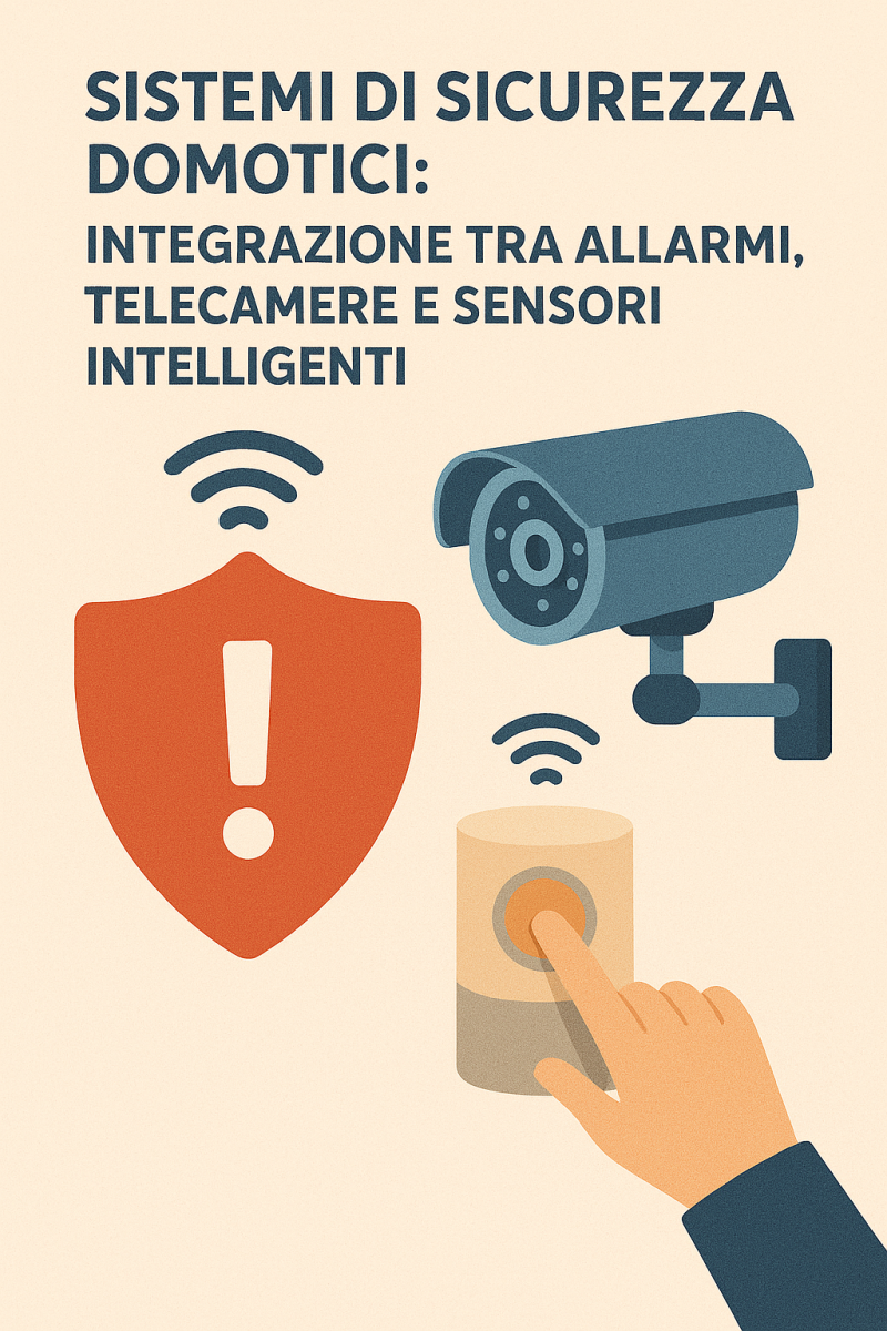 Sistemi di sicurezza domotici: integrazione tra allarmi, telecamere e sensori intelligenti